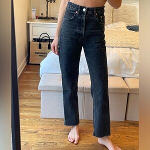 ZARA - black straight leg jeans